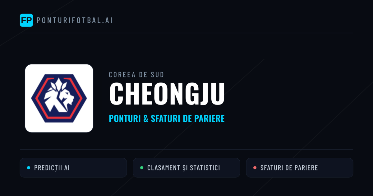 Cheongju Ponturi și statistici