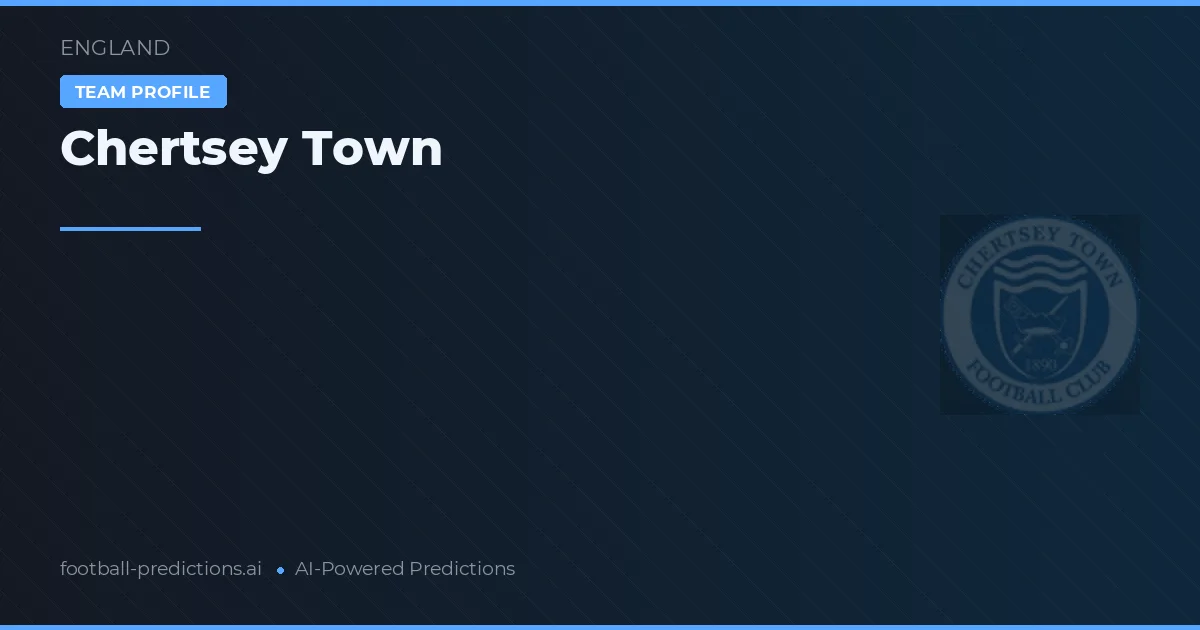 Chertsey Town Ponturi și statistici