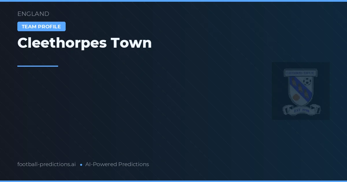 Cleethorpes Town Ponturi și statistici
