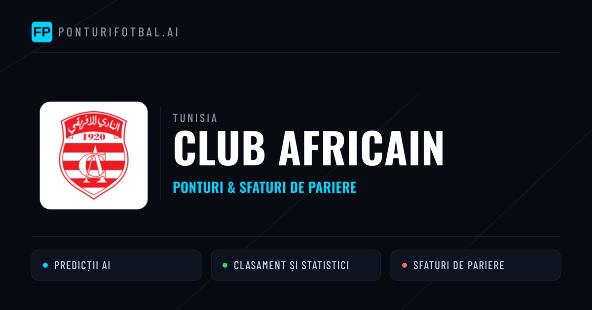 Club Africain Ponturi și statistici