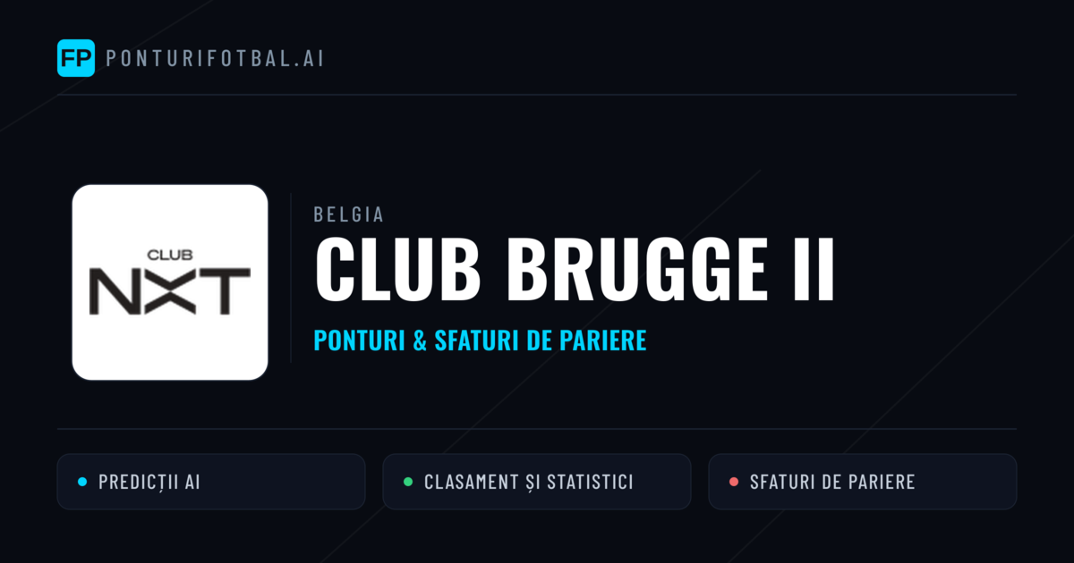Club Brugge II Ponturi și statistici