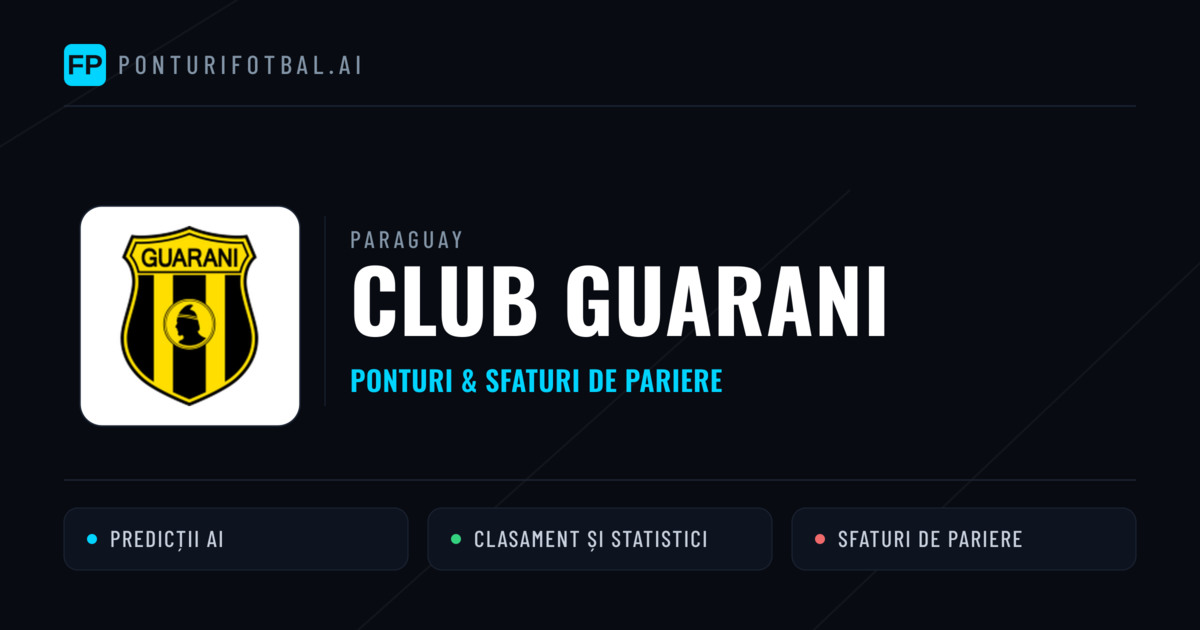 Club Guarani Ponturi și statistici