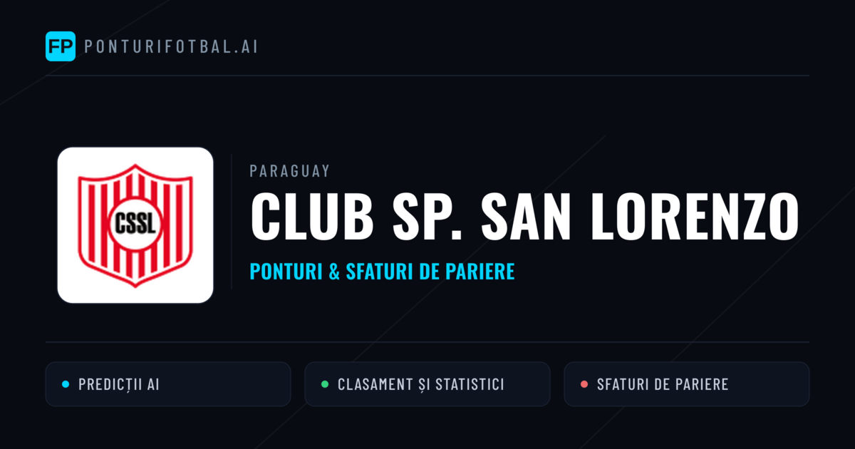 Club Sp. San Lorenzo Ponturi și statistici