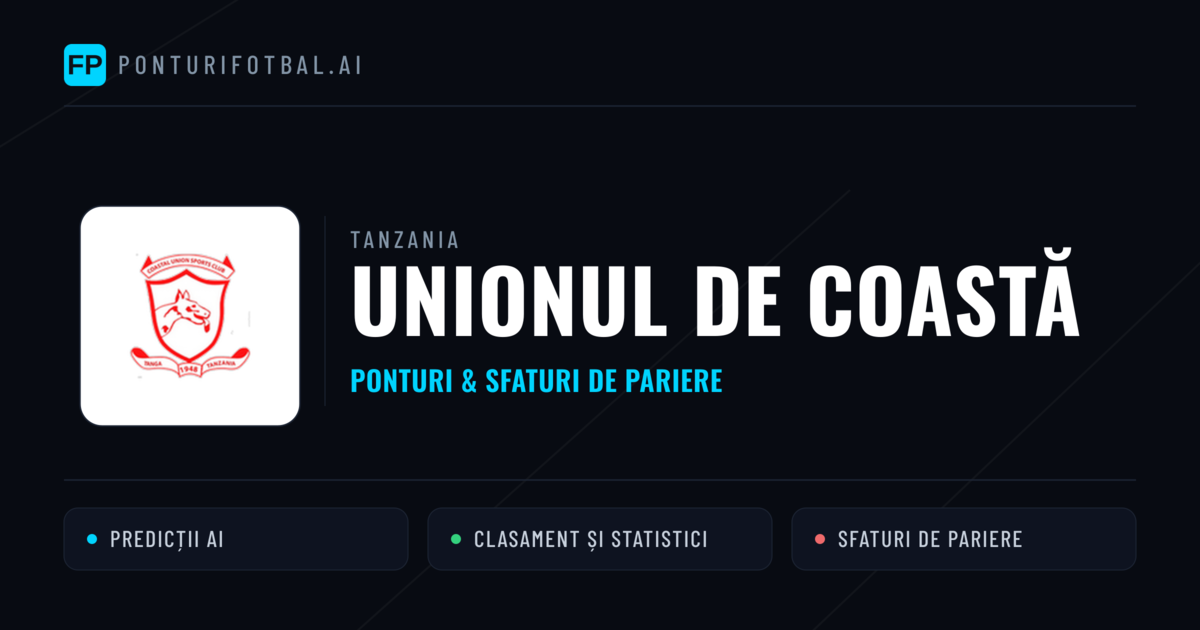 Unionul de Coastă Ponturi și statistici
