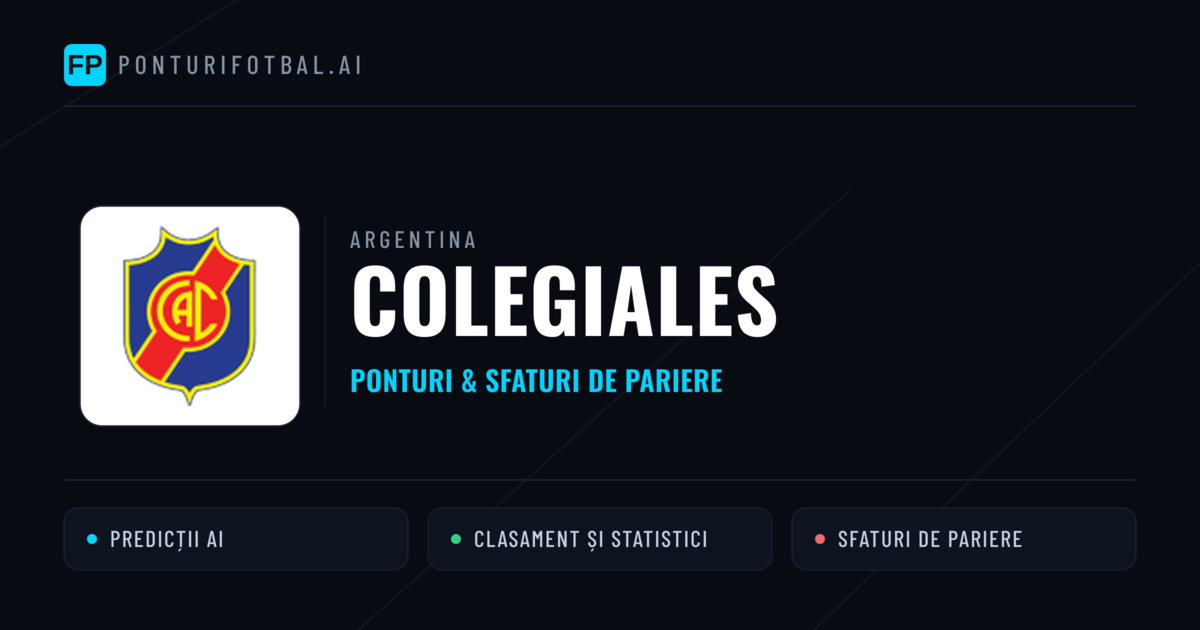 Colegiales Ponturi și statistici