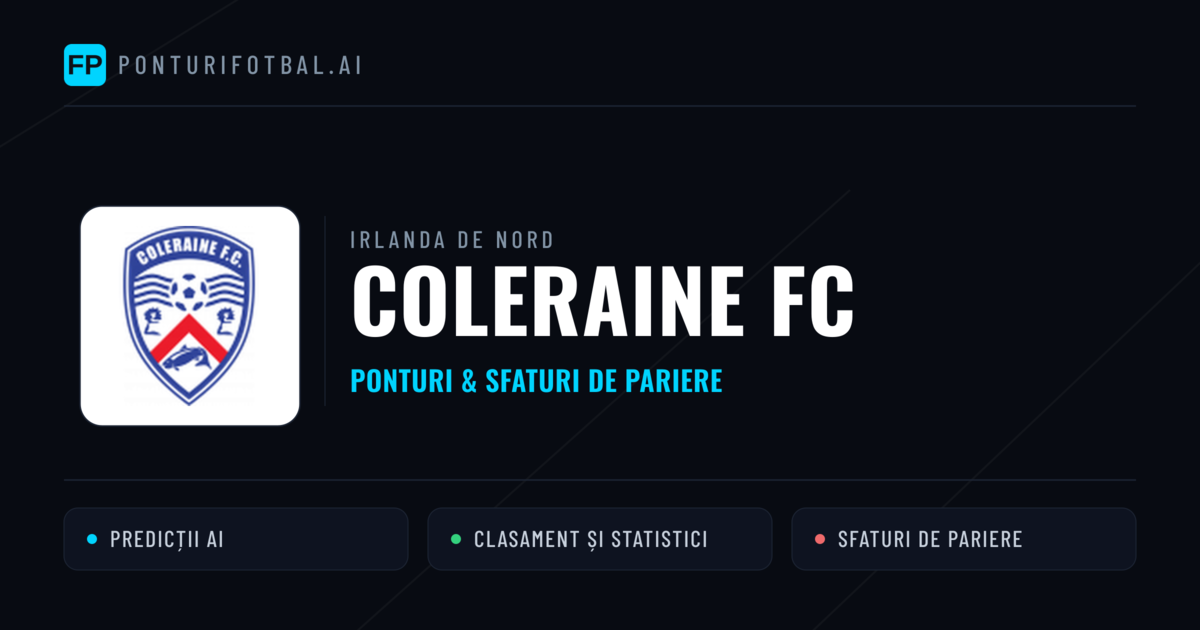 Coleraine FC Ponturi și statistici