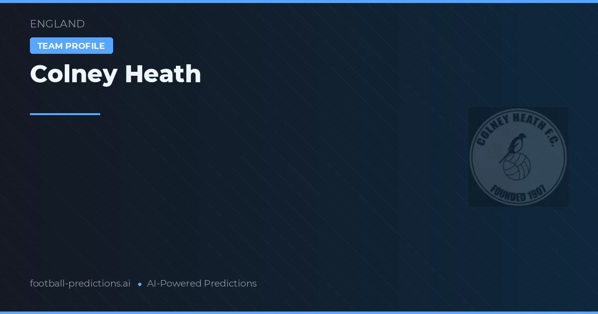 Colney Heath Ponturi și statistici