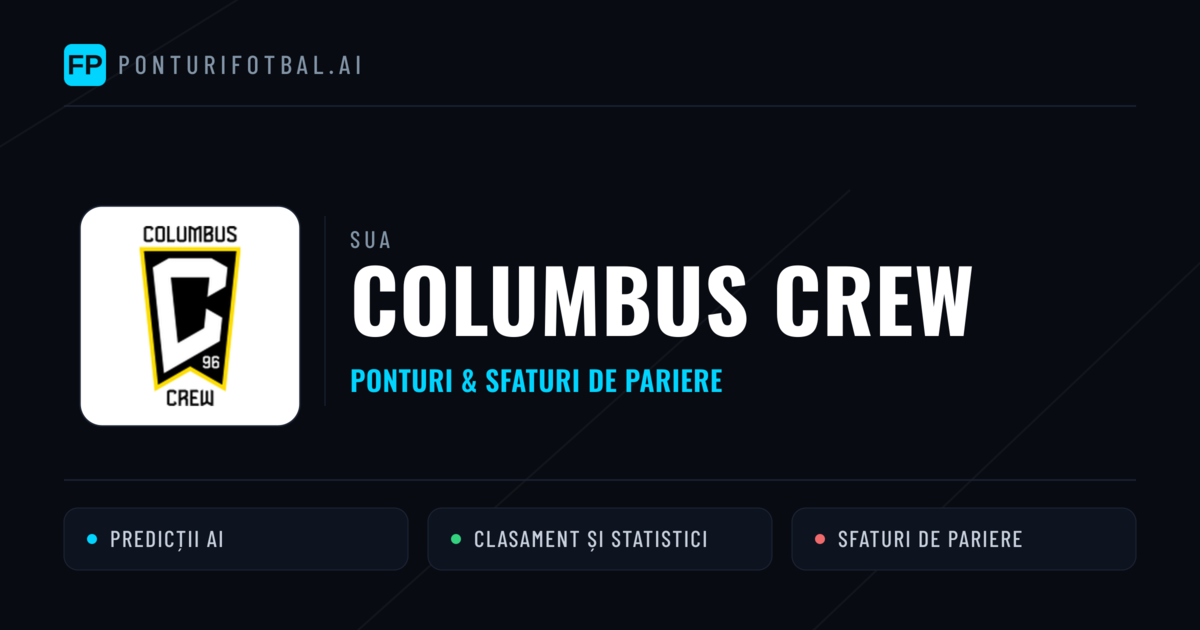 Columbus Crew Ponturi și statistici