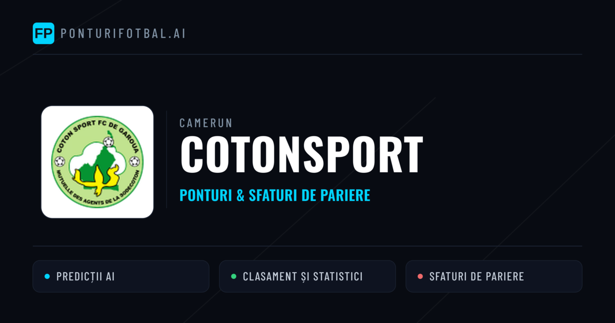 Cotonsport Ponturi și statistici