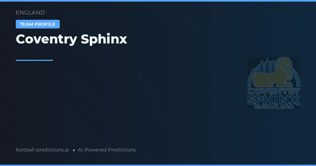 Coventry Sphinx Ponturi și statistici
