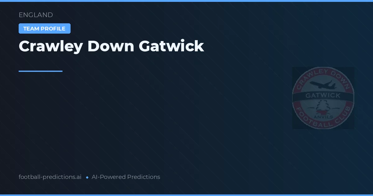 Crawley Down Gatwick Ponturi și statistici