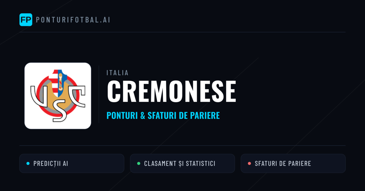 Cremonese Ponturi și statistici