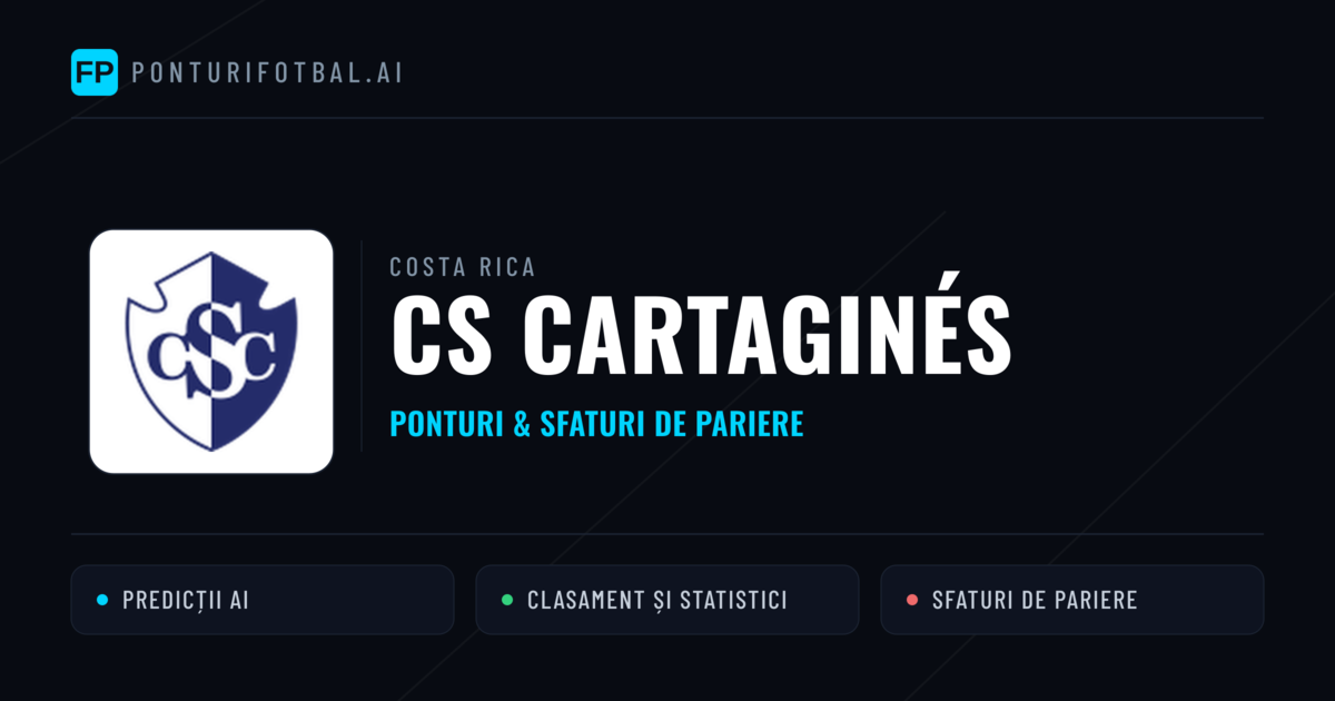 CS Cartaginés Ponturi și statistici