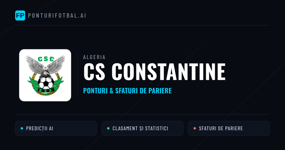 CS Constantine Ponturi și statistici