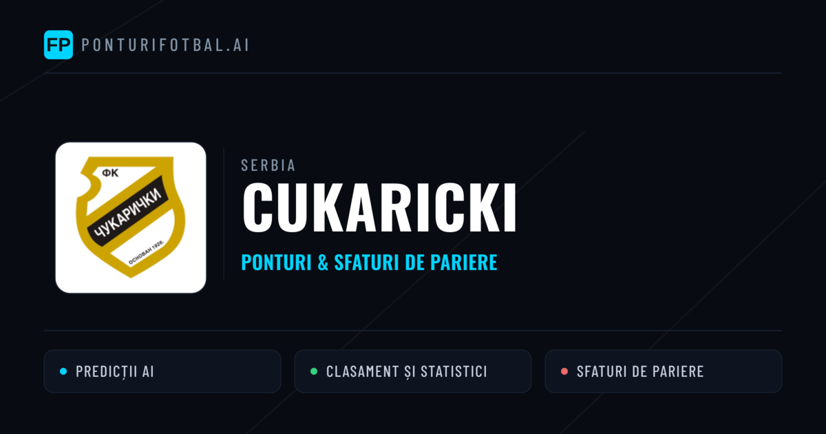 Cukaricki Ponturi și statistici
