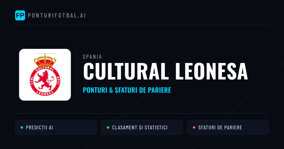 Cultural Leonesa Ponturi și statistici