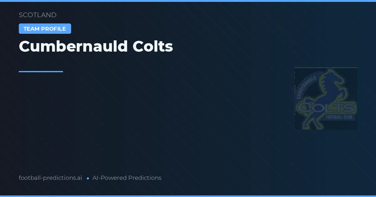 Cumbernauld Colts Ponturi și statistici