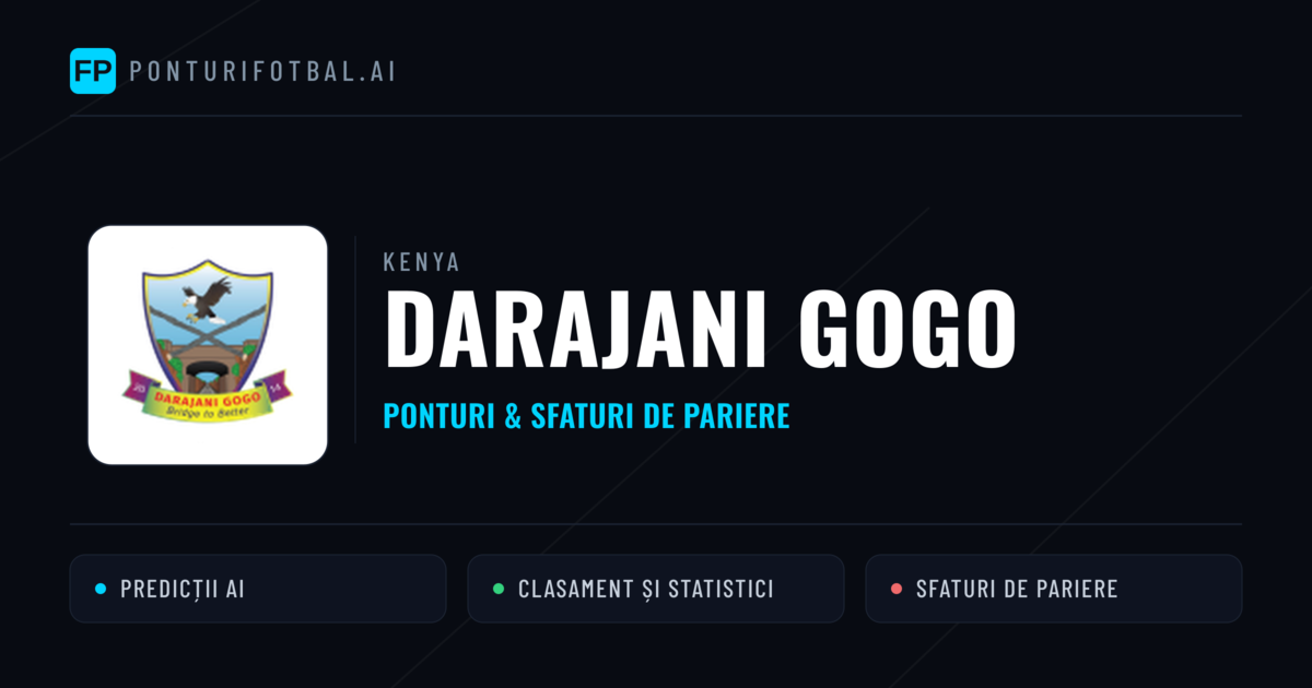 Darajani Gogo Ponturi și statistici