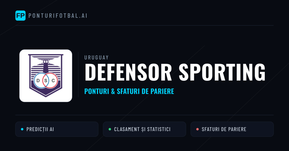 Defensor Sporting Ponturi și statistici