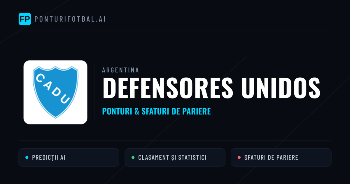 Defensores Unidos Ponturi și statistici
