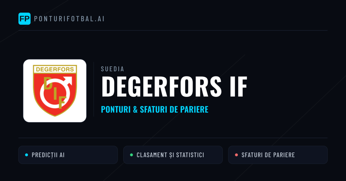 Degerfors IF Ponturi și statistici