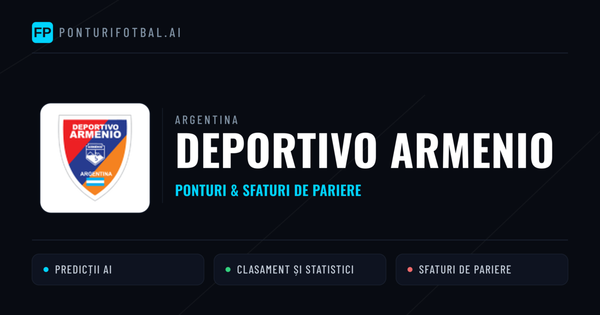 Deportivo Armenio Ponturi și statistici