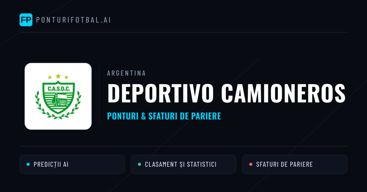 Deportivo Camioneros Ponturi și statistici