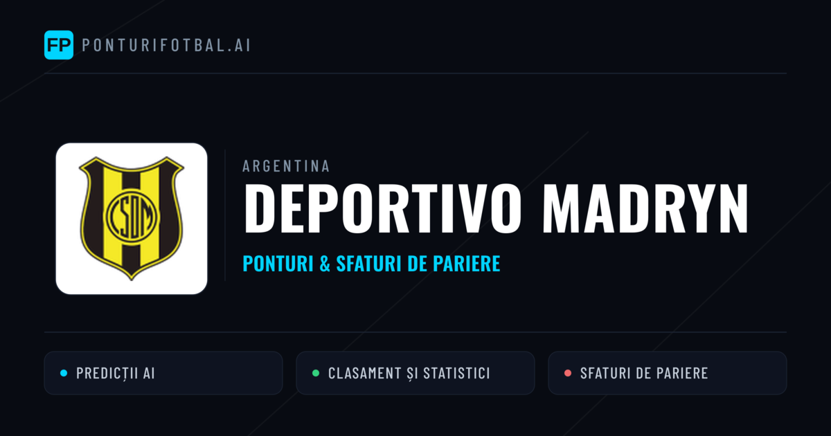 Deportivo Madryn Ponturi și statistici