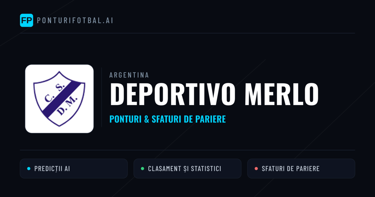Deportivo Merlo Ponturi și statistici