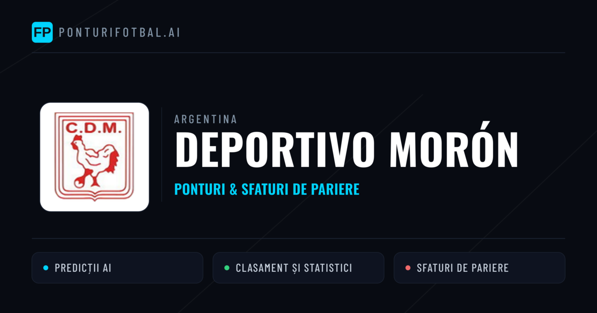 Deportivo Morón Ponturi și statistici