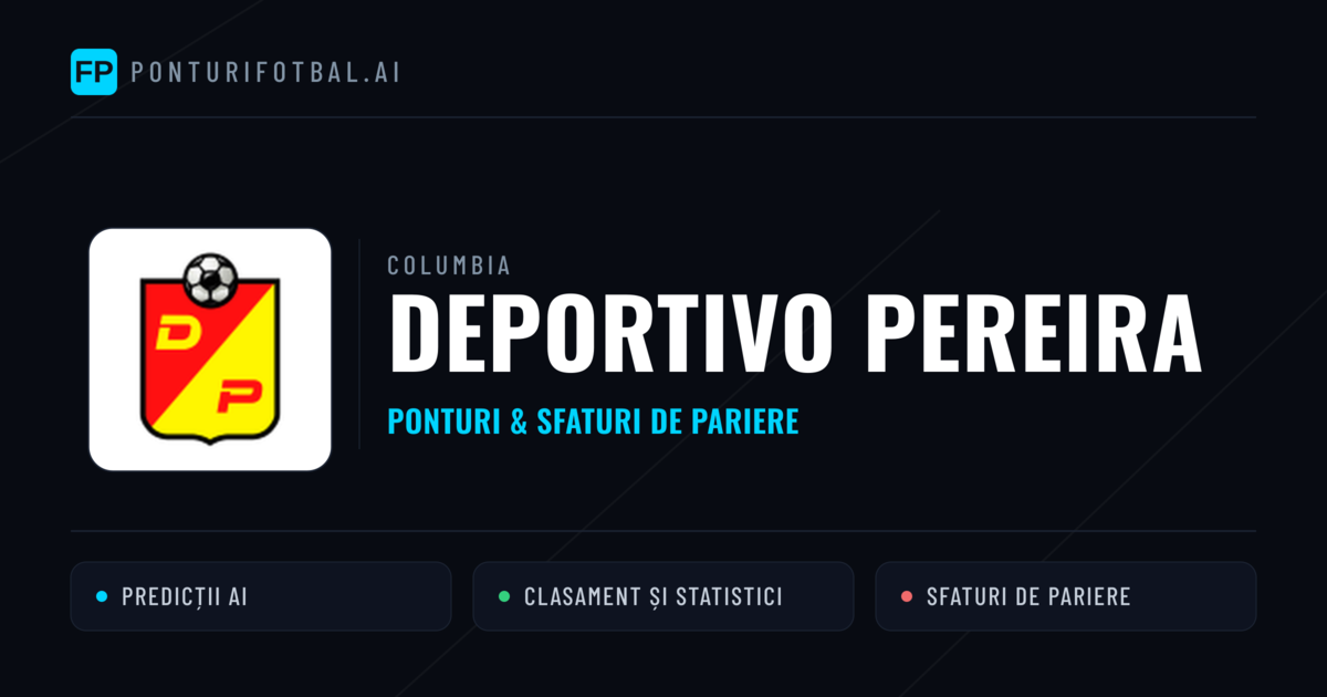 Deportivo Pereira Ponturi și statistici