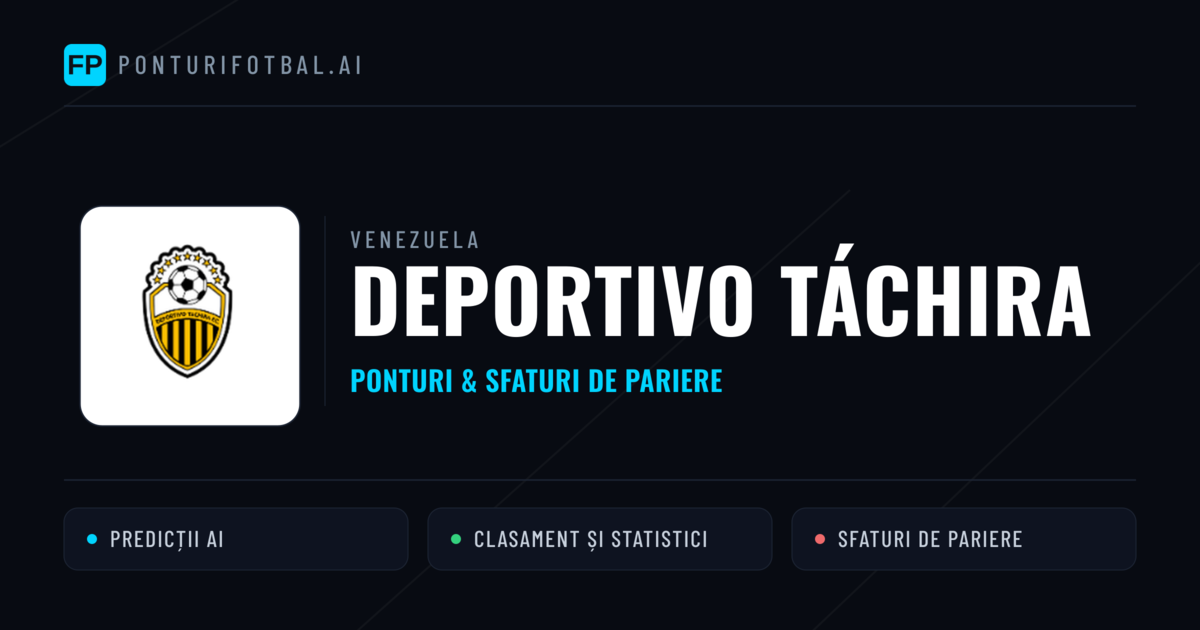 Deportivo Táchira Ponturi și statistici
