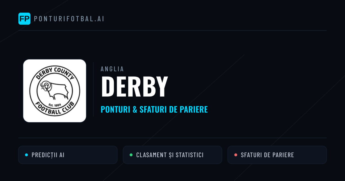 Derby Ponturi și statistici