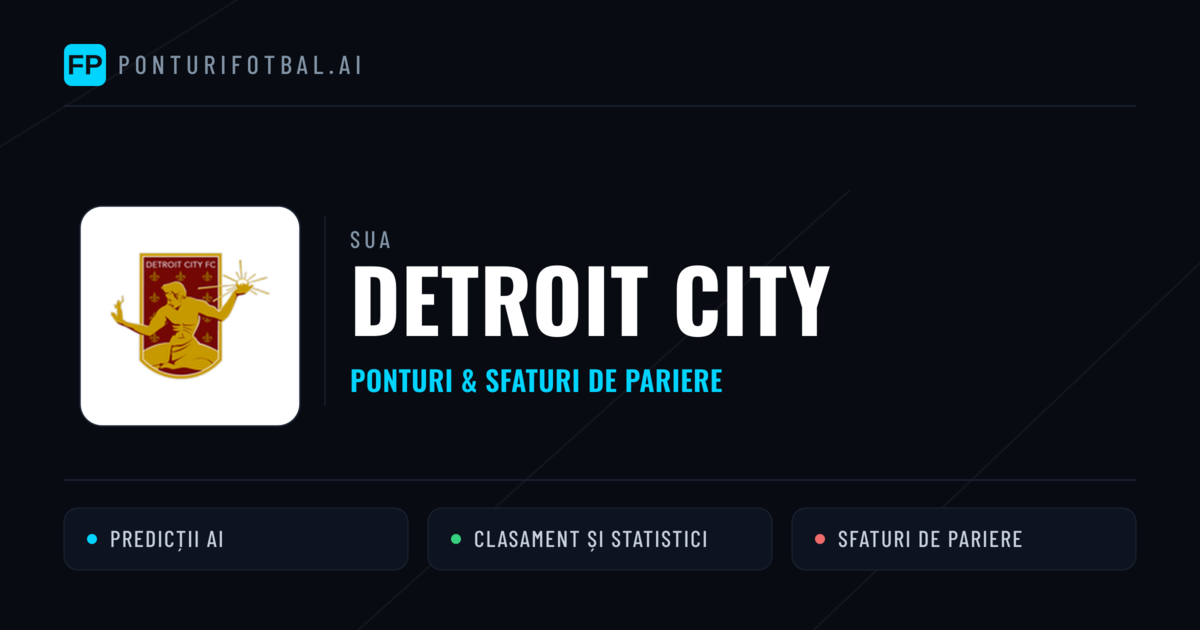Detroit City Ponturi și statistici