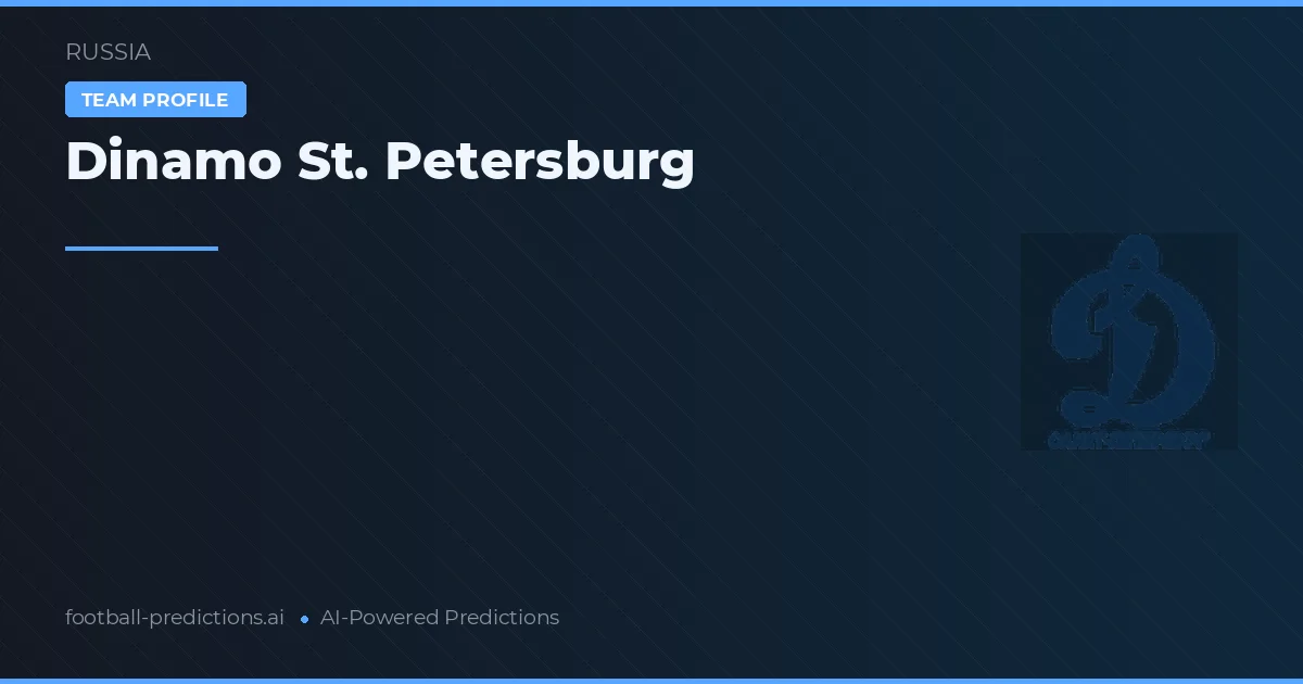 Dinamo St. Petersburg Ponturi și statistici