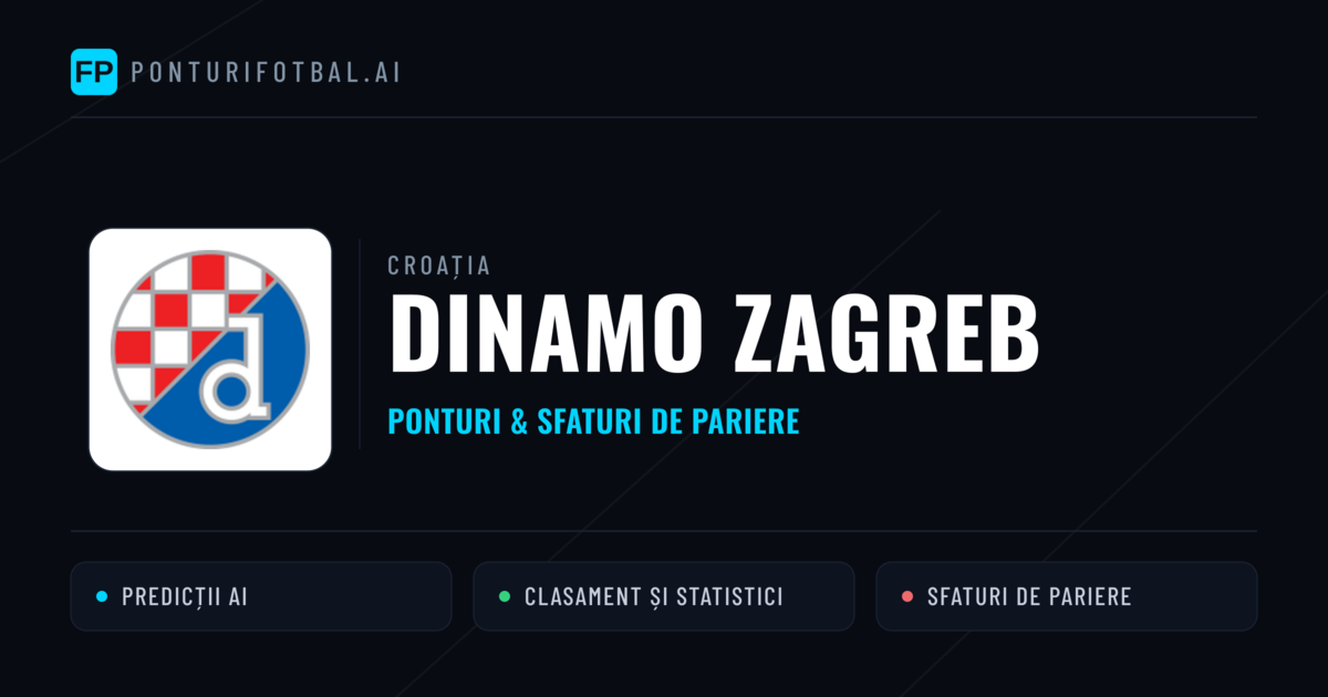 Dinamo Zagreb Ponturi și statistici