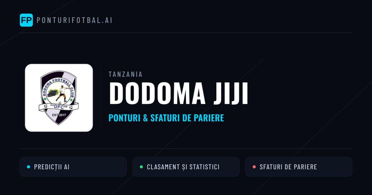 Dodoma Jiji Ponturi și statistici