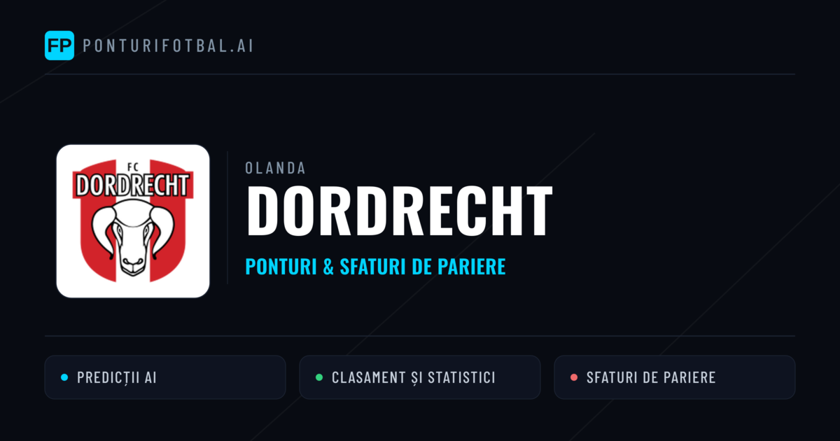 Dordrecht Ponturi și statistici