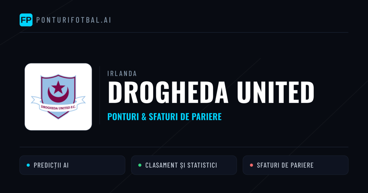 Drogheda United Ponturi și statistici