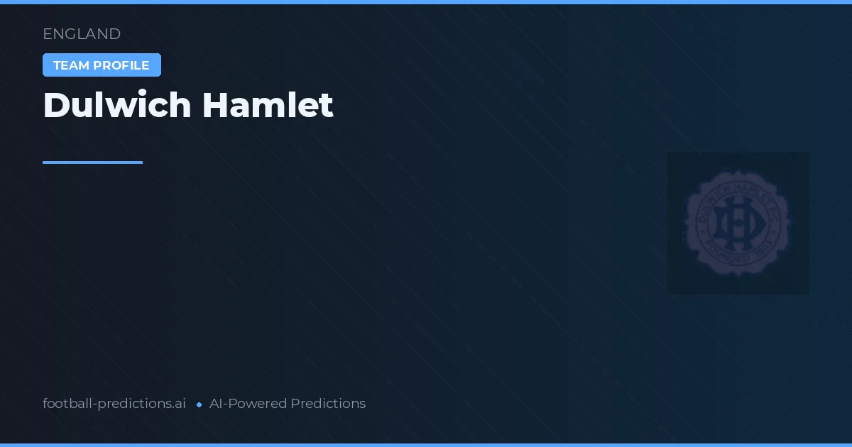 Dulwich Hamlet Ponturi și statistici