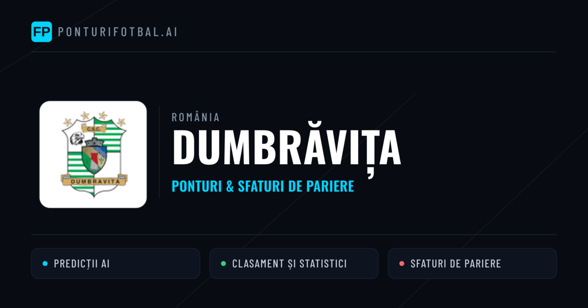 Dumbrăvița Ponturi și statistici