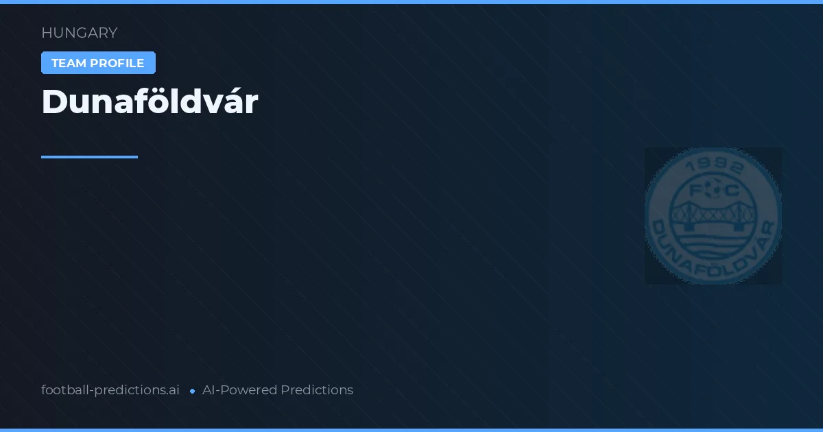 Dunaföldvár Ponturi și statistici