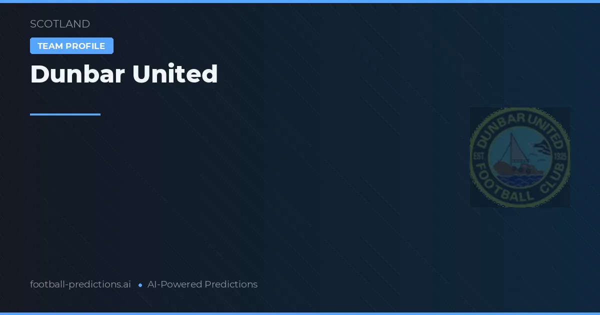Dunbar United Ponturi și statistici