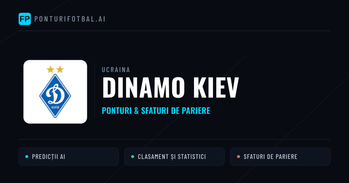 Dinamo Kiev Ponturi și statistici