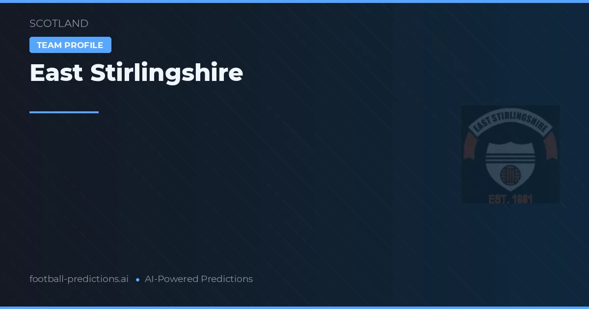 East Stirlingshire Ponturi și statistici
