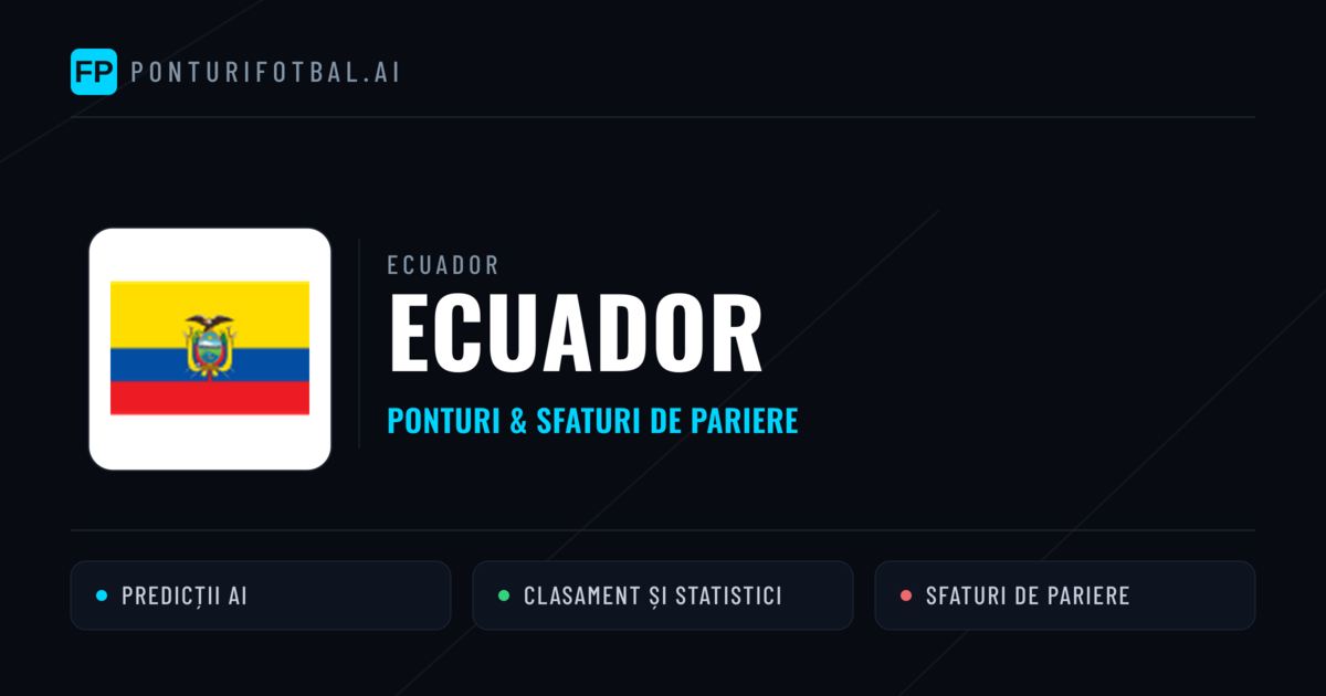 Ecuador Ponturi și statistici