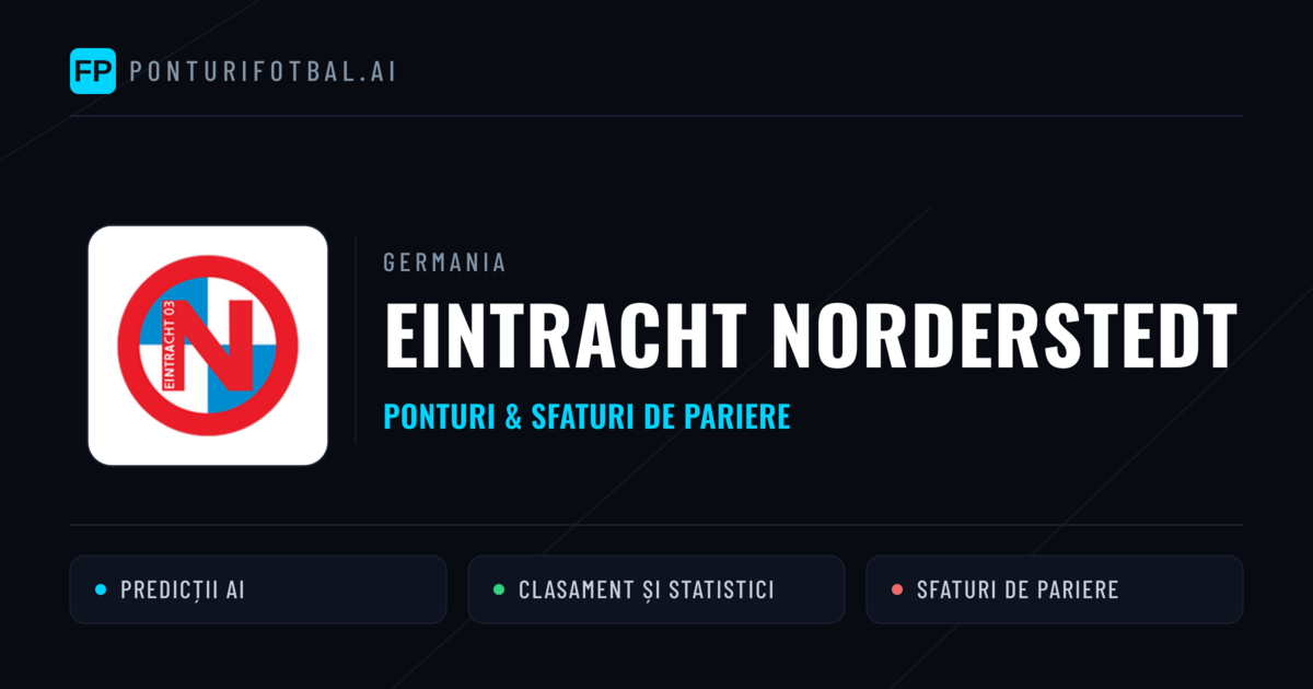 Eintracht Norderstedt Ponturi și statistici