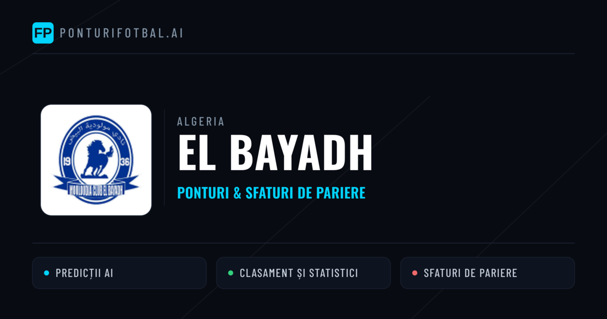 El Bayadh Ponturi și statistici