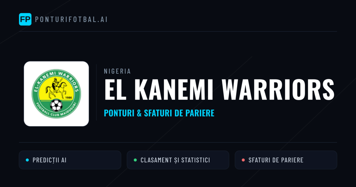 El Kanemi Warriors Ponturi și statistici