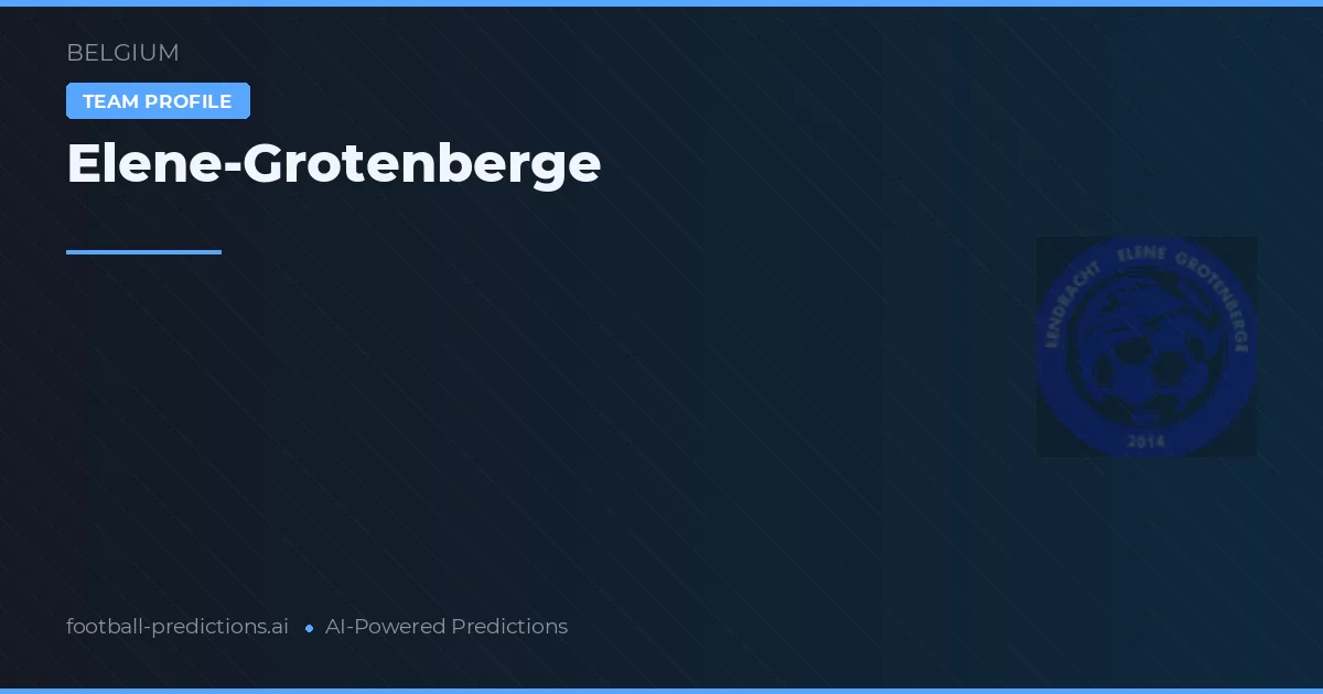 Elene-Grotenberge Ponturi și statistici
